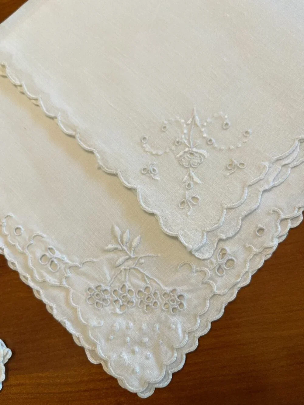 Vintage Hand-Embroidered Napkins - Picture 2 of 11